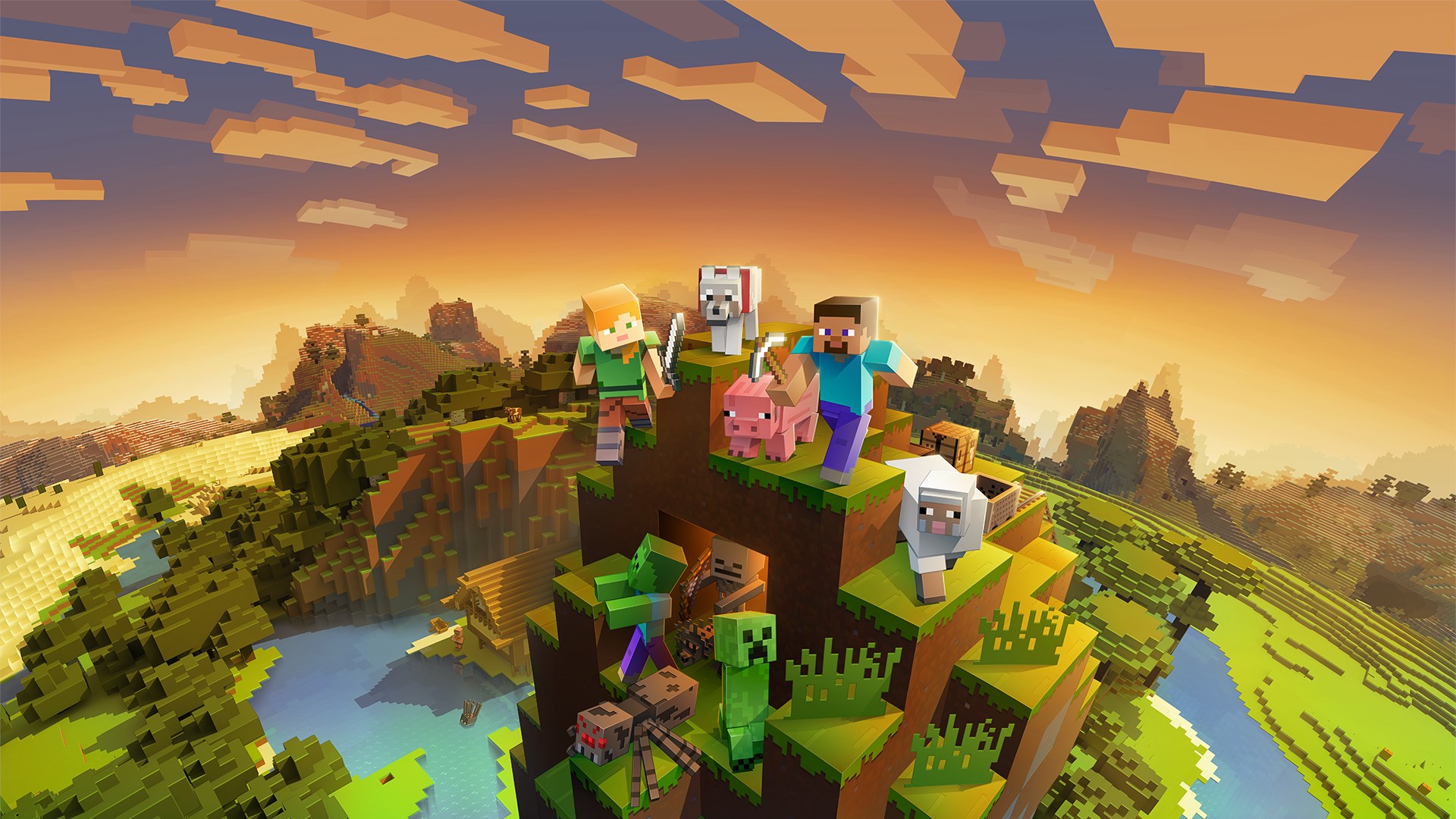5. Minecraft: خلاقیت بی‌پایان در دنیای پیکسلی