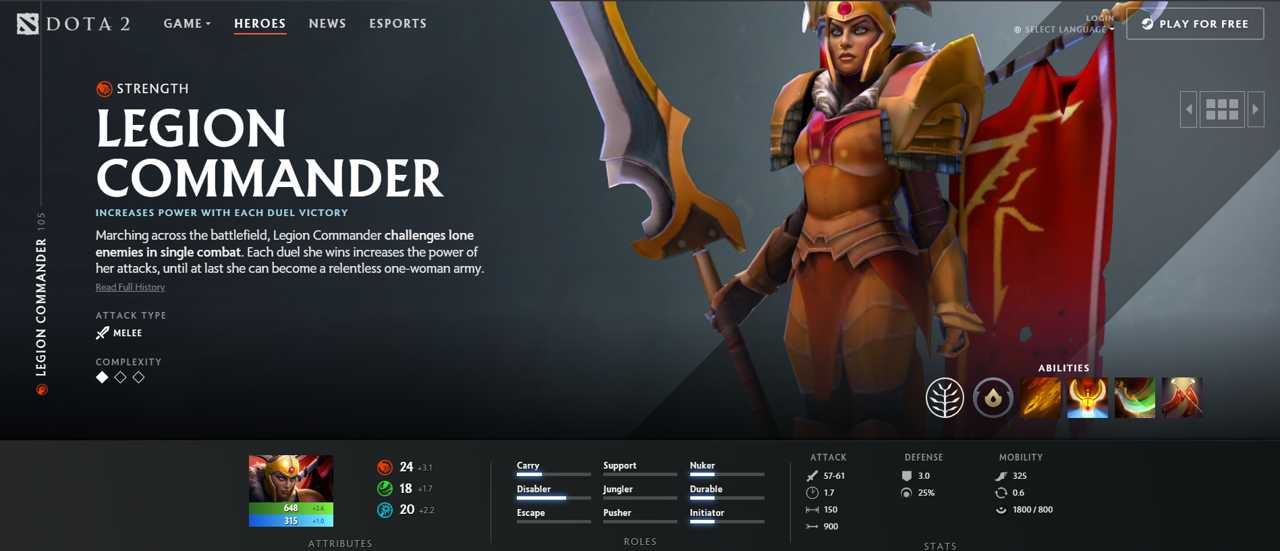 داستان هیروی Legion Commander در دوتادو | با جزئیات