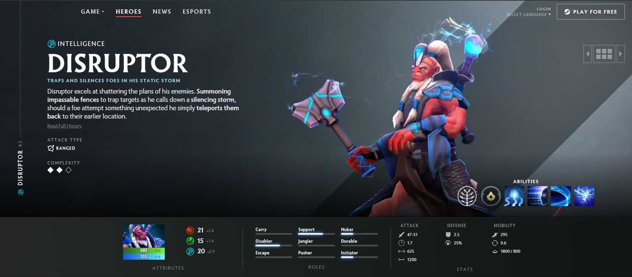 داستان هیروی Disruptor