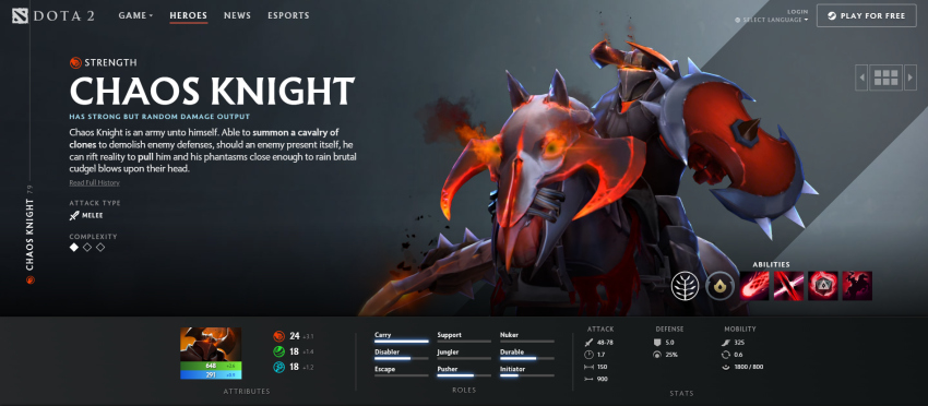 داستان هیروی Chaos Knight