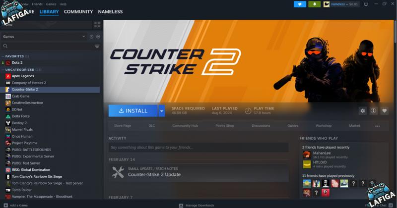 نصب بازی CS2