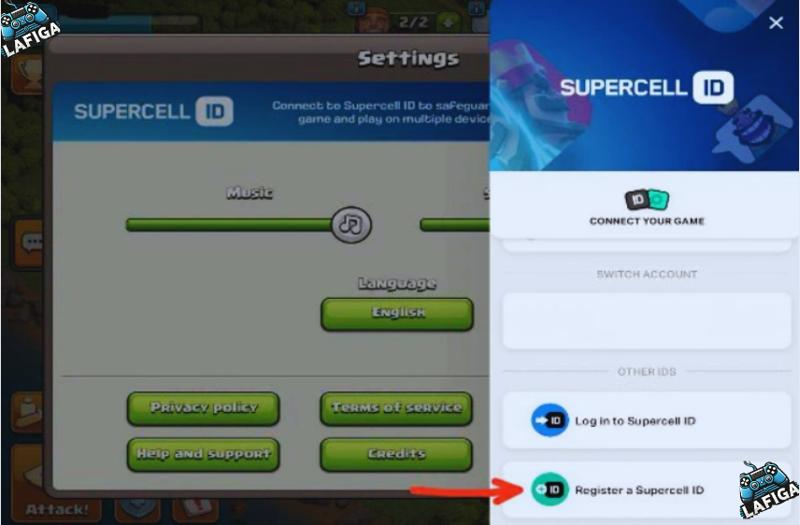 Register New Supercell ID