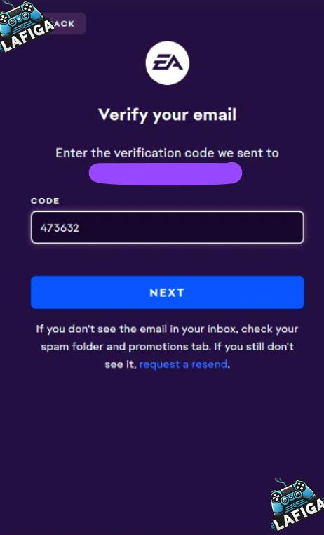 تأیید حساب و ورود به EA