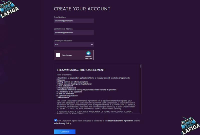آموزش ساخت اکانت استیم در کامپیوتر